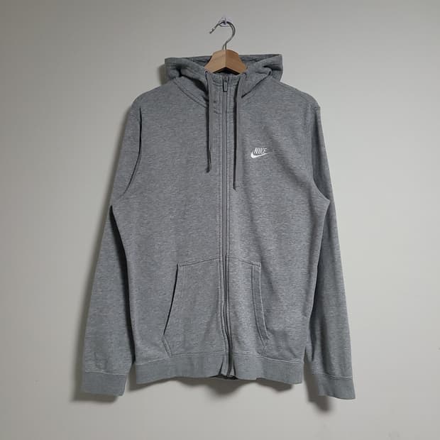 (L) NIKE 나이키 그레이 후드 집업