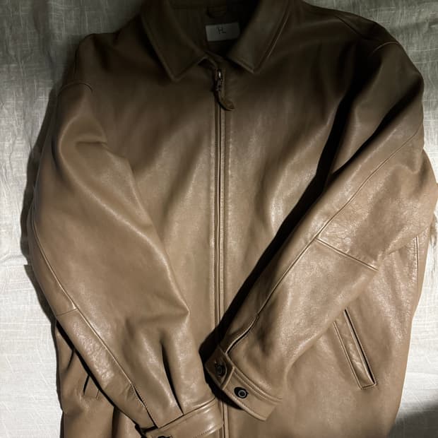 Herill lamb leather jacket beige