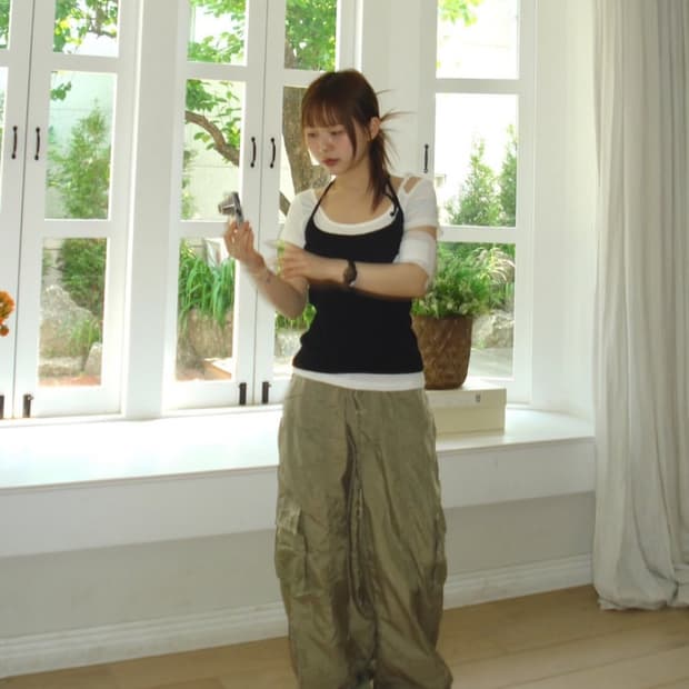 아워캐비닛 next nylon pants