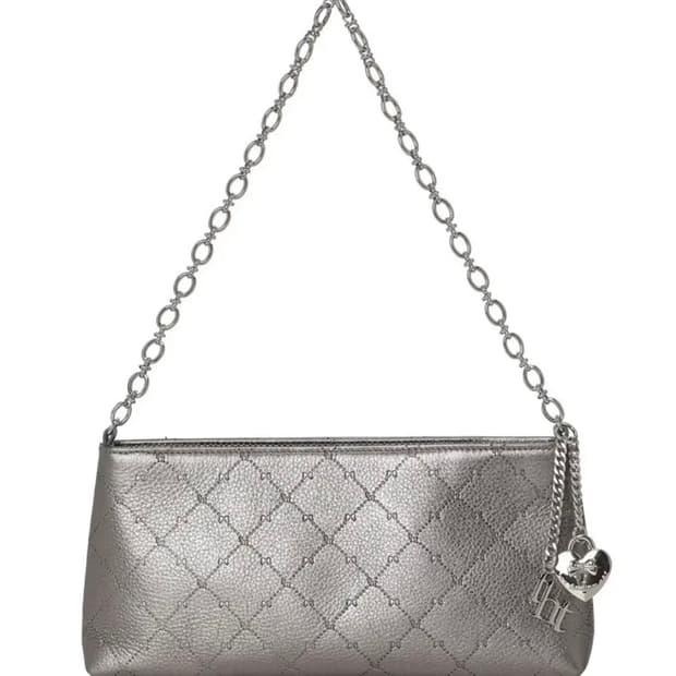 쓰리타임즈 비비 체인백 가방 실버