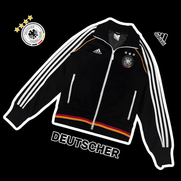 아디다스 우먼스 독일 축구 져지 집업 트랙탑