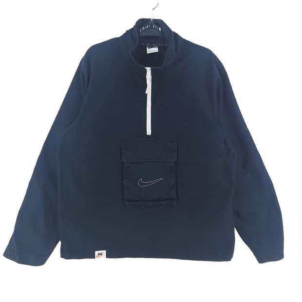 [남M]나이키 네이비 코튼 아노락 자켓[Y63-186]