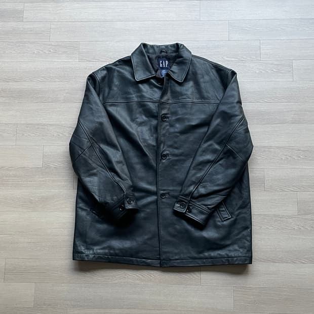 90s 올드갭 레더 카코트 gap carcoat