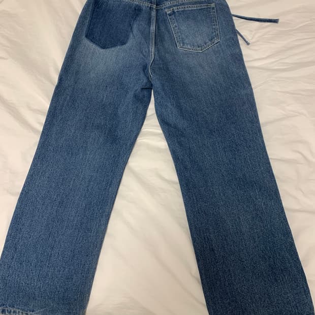 커스텀멜로우 세미와이드 워시드진 28