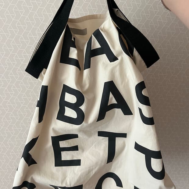 피티바스켓마켓 에코백 아이보리