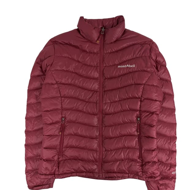 몽벨 체리레드 경량패딩 