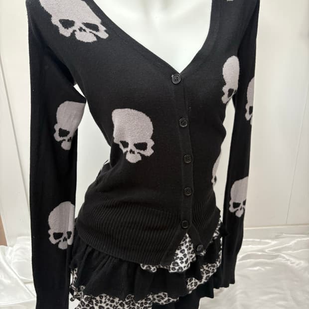 고스트오브할렘 해골 가디건