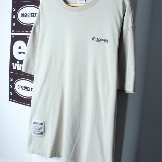 (2XL) 디스커버리 반팔 티셔츠 빅사이즈 백프린팅 올드스쿨-H32165