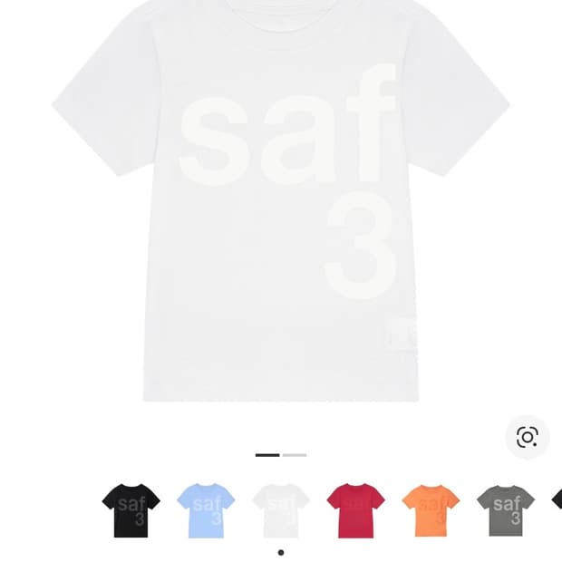 사파리스팟 우먼 1/2 베이직 사파리 티셔츠 화이트 1