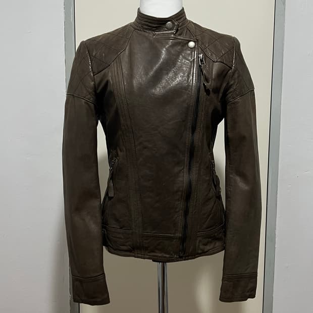 Guess real leather-jacket