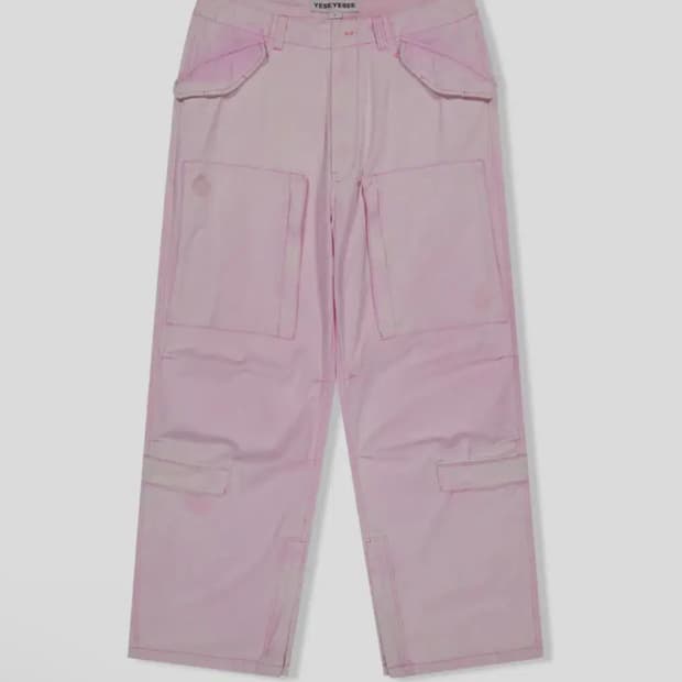 예스아이씨 YESEYESEE 핑크 데님 바지 M