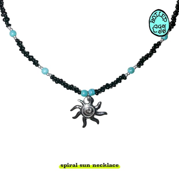 spiral sun necklace