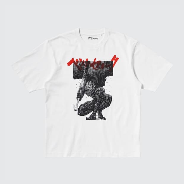 [XL] 유니클로 UT 베르세르크 반팔 티셔츠 화이트