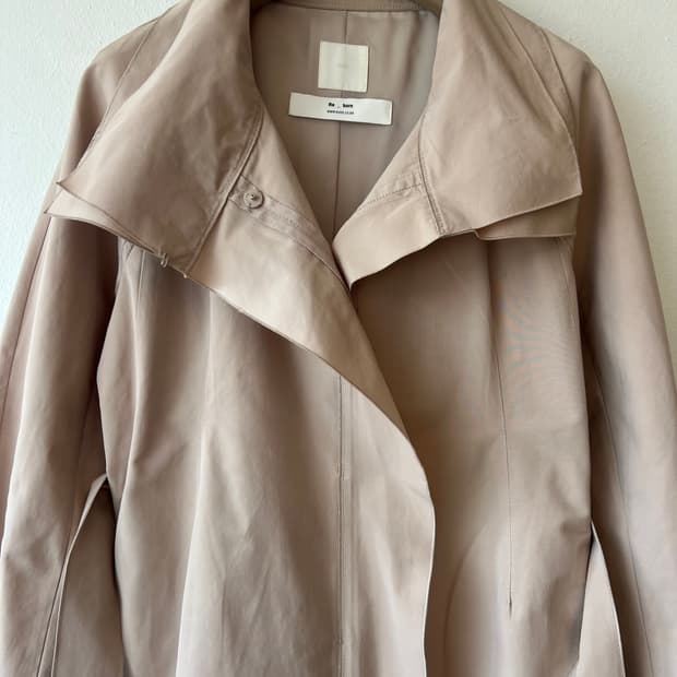 구호 여성  아이보리베이지 트렌치코트 간절기코트