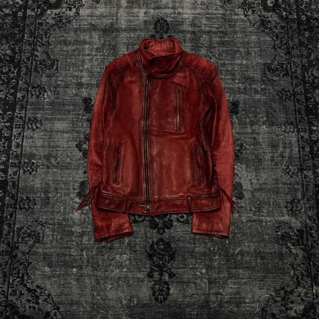 14th addiction cafe racer leather jacket