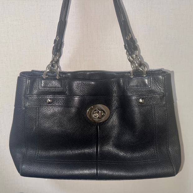 코치 페넬로페 숄더백 블랙