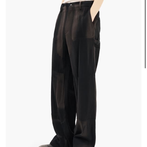 지용킴 25ss 더블니 트라우저 s