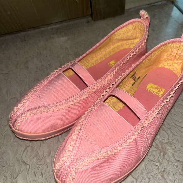 오니츠카타이거 핑크 샌들