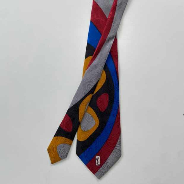입생로랑(YSL) 명품 정품 장폭 넥타이 10.8cm