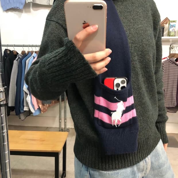 폴로 랄프로렌 빅포니 포켓 머플러