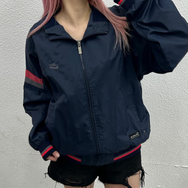 나이키 네이비 바람막이 자켓
