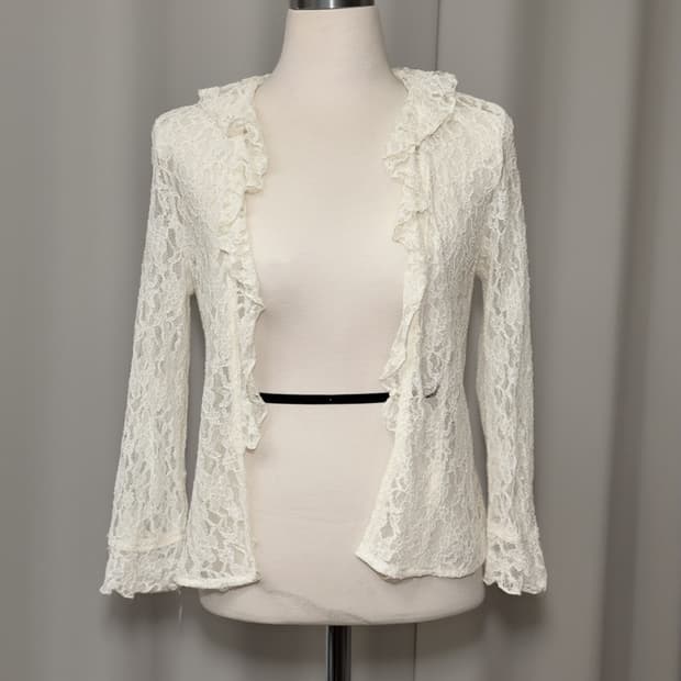 레이스 가디건 자켓 일본 빈티지 공겜여주 히메갸루 로걀 엑시즈팜 리즈리사