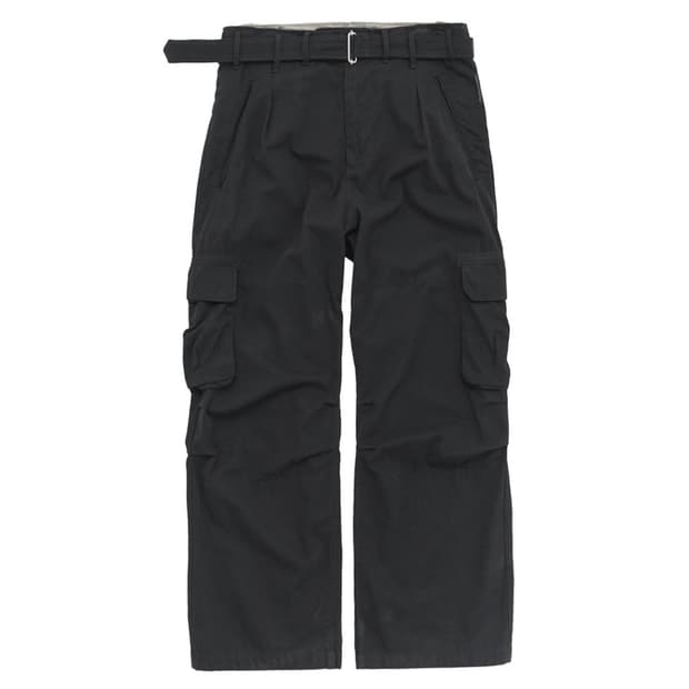 [2] 폴리테루 벨티드 카고 팬츠 1.2v 블랙