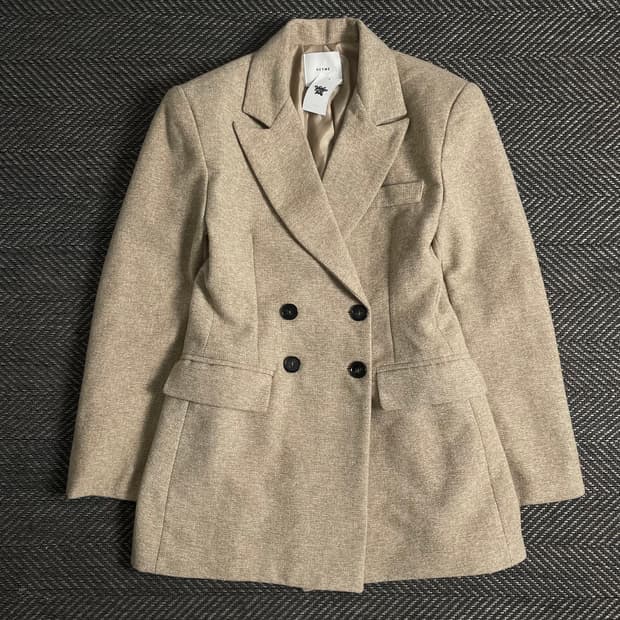 빈티지 우먼스 더블 하프 코트o 3519