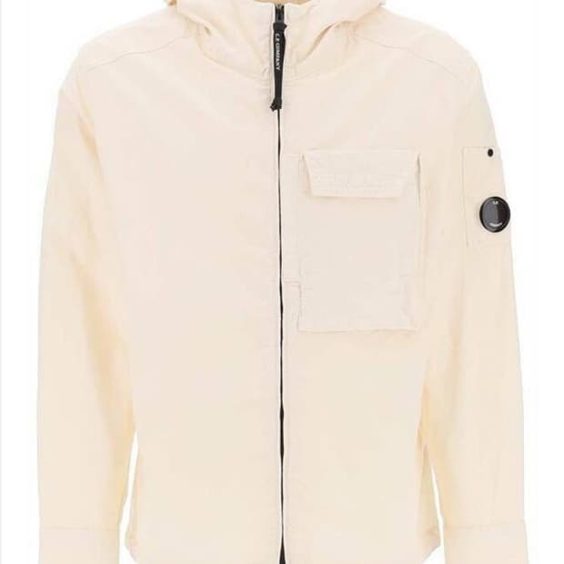 CP컴퍼니 24SS 오토만 후드 셔츠 자켓 (크림)