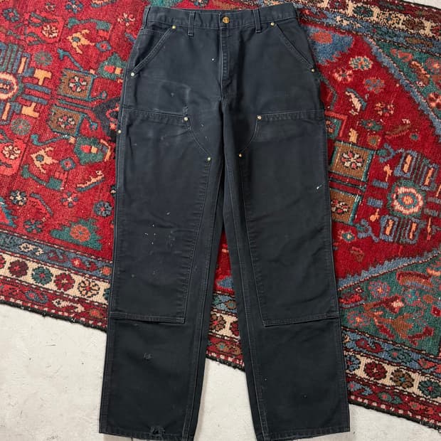 OG USA Made 칼하트 B01 더블니 블랙 칼하트 썩블니 카펜터