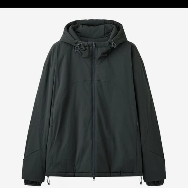 아르반 라이트 쉘 패디드 자켓 라패자 차콜 2사이즈 팔아요