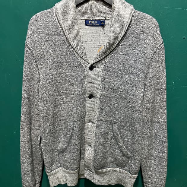 폴로 숄카라 가디건 xs