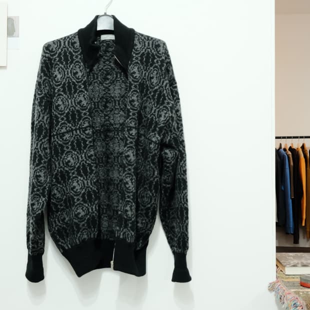 80s CDGH zip cardigan