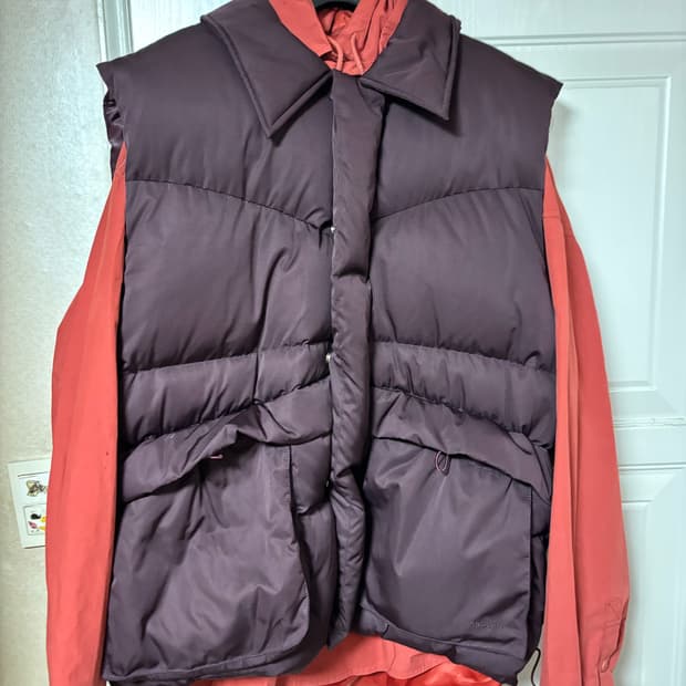 앵글런 패딩조끼 Duck Down Collar Padd