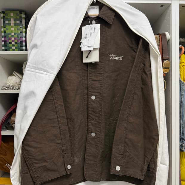 비즈빔25AW coverall 커버롤 자켓 머드 네츄럴 다잉 이세탄 전시