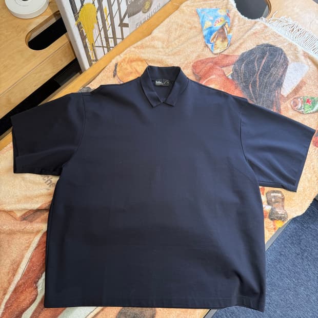 kolor 컬러 일체형 카라 피케 셔츠 