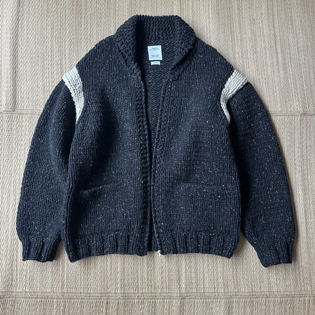 (4) visvim 24 cowichan hand knit BK