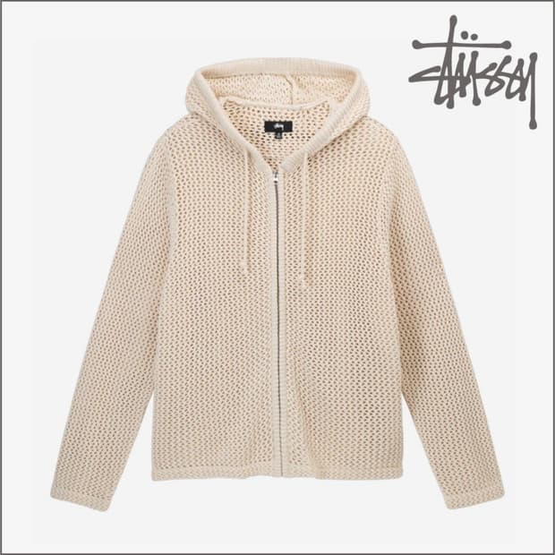 스투시 네트 후드 집업