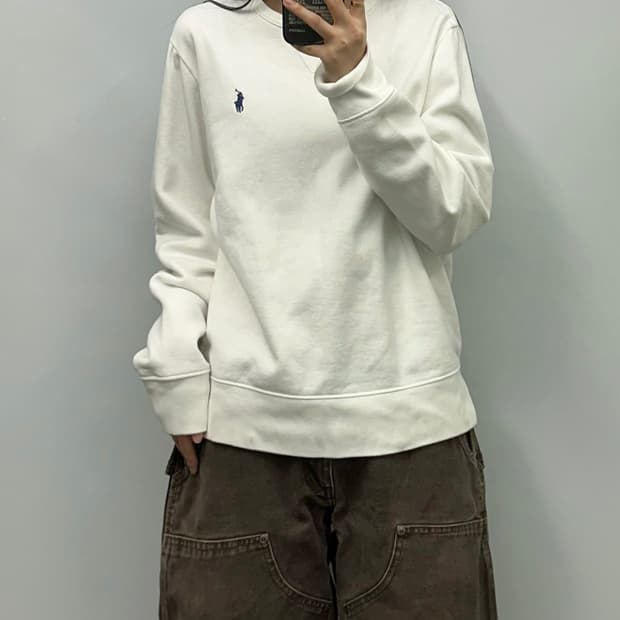 폴로 랄프로렌 신형 화이트 맨투맨