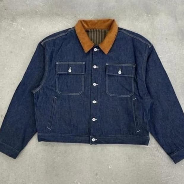 이지 시즌 6 샘플 데님 자켓 m