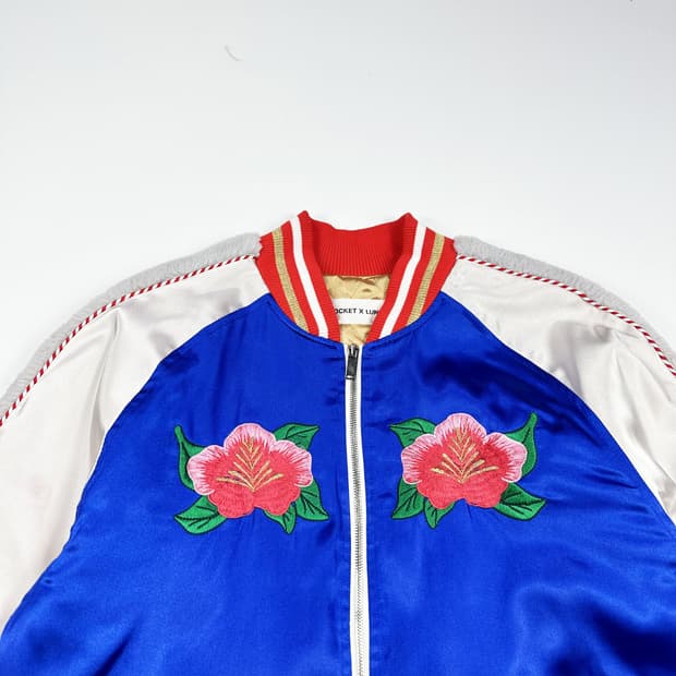 VTG 빈티지 타이거 자수 스카쟌 자켓 (L)