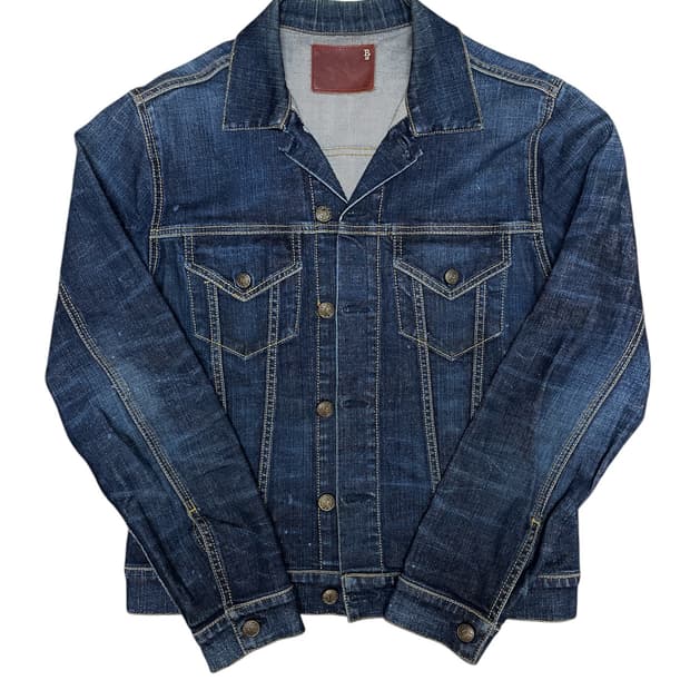 R13 워싱 블루 데님 자켓