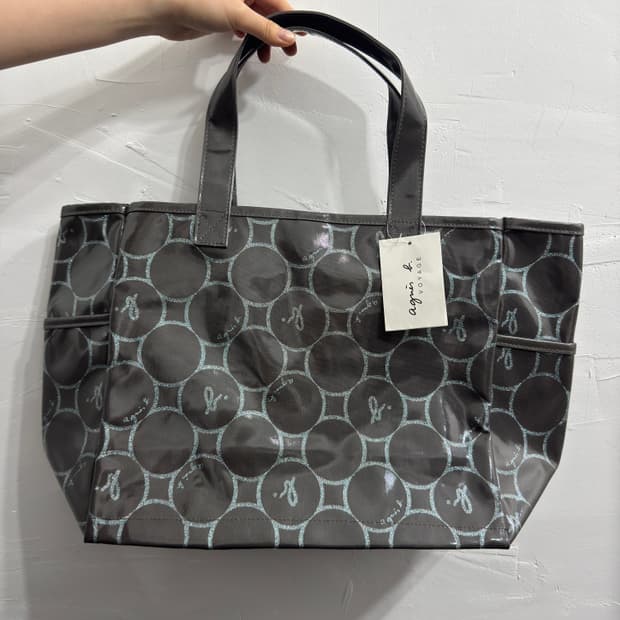 agnes b pattern pvc bag