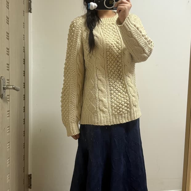 일본빈티지 울 100% 니트