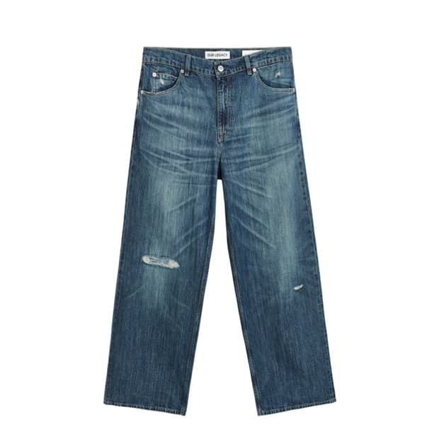 (32) 아워레가시 바스트 컷 빈티지 러버 리페어 데님