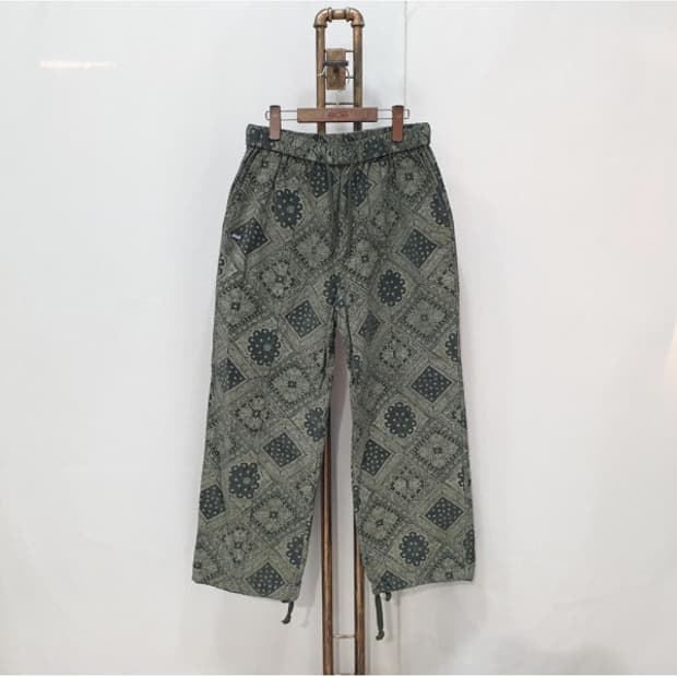 브라운브레스 페이즐리 패턴 밴딩 팬츠 XL