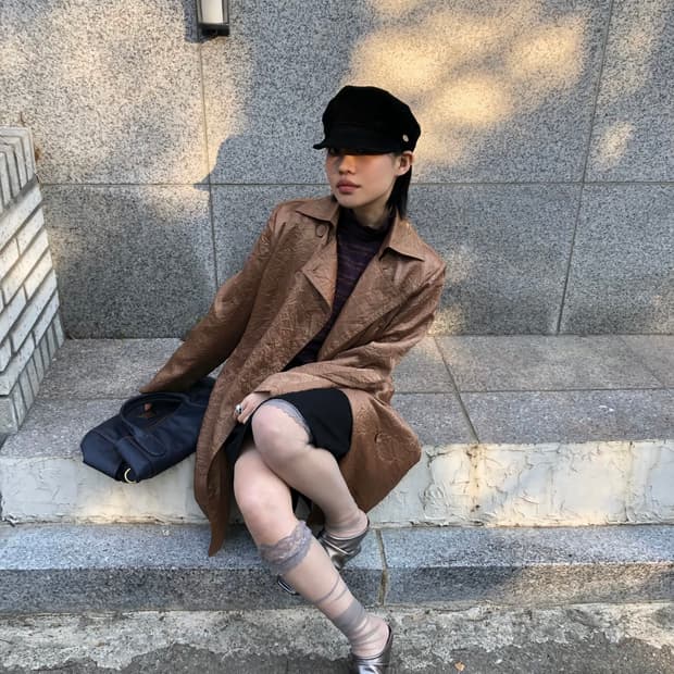 crinkle double trench jk