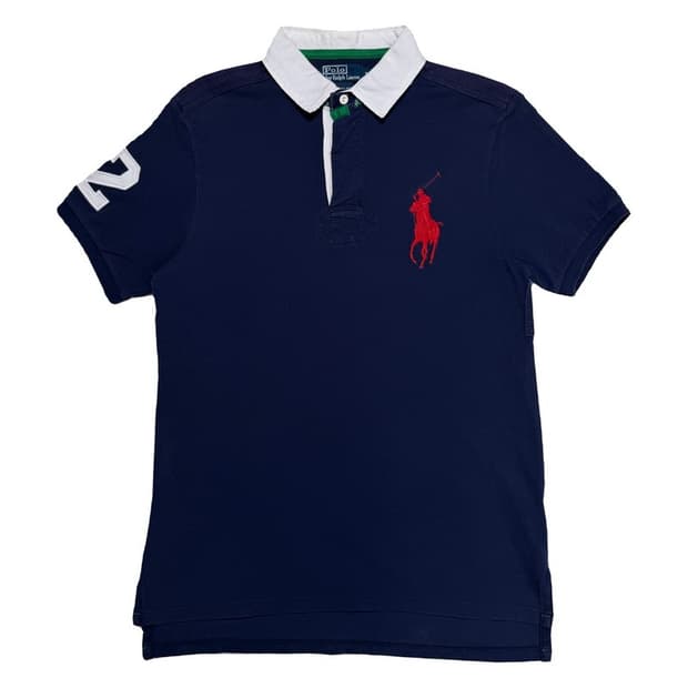 폴로 랄프로렌 빅포니 럭비 PK 카라 티셔츠 네이비 XL