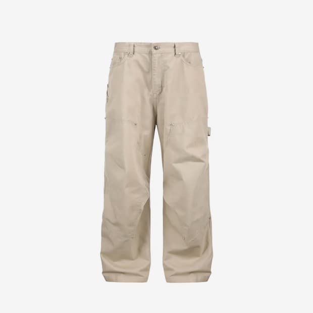 9999아카이브 JEWELRY REVET DOUBLE KNEE PANTS
