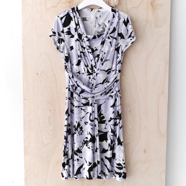 pattern draping one-piece